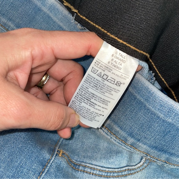 Old Navy NWT! Women'S In Tall Blue Mid-Rise Rockstar Super Skinny Jeggings - Picture 9 of 15